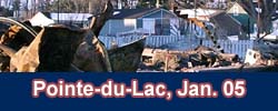 Incendie majeur � Pointe-Du-Lac, Trois-Rivi�res,QC